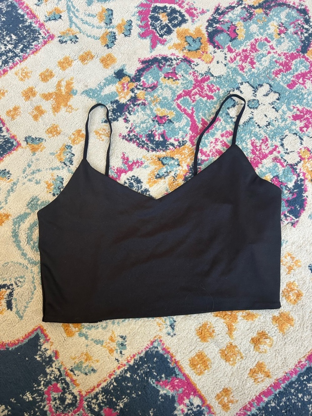 Forever 21 Black Slim V-Neck Cami Tank